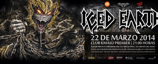 22 de Marzo: Iced Earth en Chile