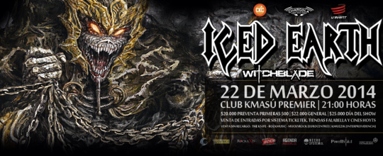 22 de Marzo: Iced Earth en Chile