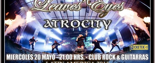 20 de Mayo: Atrocity y Leaves’ Eyes en Chile