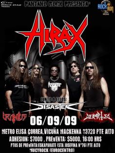 6 de Septiembre: Hirax en Santiago 6 de Septiembre: Hirax en Santiago