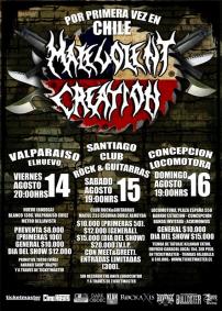14, 15 y 16 de Agosto: Malevolent Creation en Chile 14, 15 y 16 de Agosto: Malevolent Creation en Chile